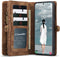 Caseme - Vintage 2 in 1 portemonnee hoes - Geschikt voor Samsung Galaxy S21 FE - Bruin