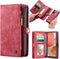 Caseme - vintage 2 in 1 portemonnee hoes - Geschikt voor Samsung Galaxy A72 - Rood