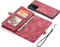 Caseme - vintage 2 in 1 portemonnee hoes - Geschikt voor Samsung Galaxy Note 20 Ultra - Rood