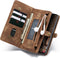 Caseme - Vintage 2 in 1 portemonnee hoes - Geschikt voor Samsung Galaxy S21 FE - Bruin
