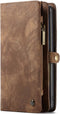 Caseme - vintage 2 in 1 portemonnee hoes - Geschikt voor Samsung Galaxy Note 10 - Bruin
