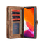 Caseme - vintage 2 in 1 portemonnee hoes - iPhone 11 Pro Max - Bruin