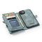 Caseme - vintage 2 in 1 portemonnee hoes - iPhone 13 - Blauw