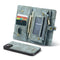 Caseme - vintage 2 in 1 portemonnee hoes - iPhone 13 - Blauw