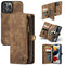 Caseme - vintage 2 in 1 portemonnee hoes - iPhone 13 Pro Max - Bruin