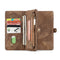Caseme - vintage 2 in 1 portemonnee hoes - iPhone SE (2022 / 2020) / 8 / 7 / 6(s) - Bruin