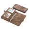 Caseme - vintage 2 in 1 portemonnee hoes - iPhone SE (2022 / 2020) / 8 / 7 / 6(s) - Bruin