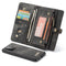 Caseme - vintage 2 in 1 portemonnee hoes - Samsung Galaxy A72 - Zwart