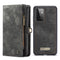 Caseme - vintage 2 in 1 portemonnee hoes - Samsung Galaxy A72 - Zwart