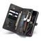 Caseme - Vintage 2 in 1 portemonnee hoes - Samsung Galaxy S21 FE - Zwart