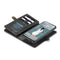 Caseme - Vintage 2 in 1 portemonnee hoes - Samsung Galaxy S21 FE - Zwart
