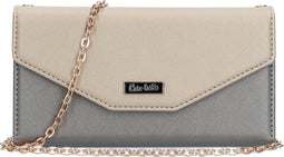 Casetastic Clutch geschikt voorSamsung Galaxy A21s - Goud Zilver