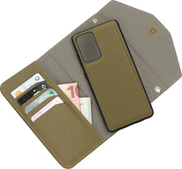 Casetastic Clutch geschikt voorSamsung Galaxy A52 Samsung Galaxy A52 5G - Goud Groen