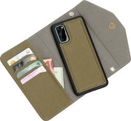 Casetastic Clutch geschikt voorSamsung Galaxy S20 - Goud Groen