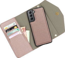 Casetastic Clutch geschikt voorSamsung Galaxy S21 - Roze