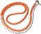 Casetastic lanyard telefoonkoord gemaakt met echte Zoetzeeparels en kralen - Stevige duurzame haak - 125cm - Oranje