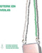 Casetastic lanyard telefoonkoord gemaakt met echte Zoetzeeparels en kralen - Stevige duurzame haak - 125cm - Groen