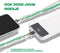 Casetastic lanyard telefoonkoord gemaakt met echte Zoetzeeparels en kralen - Stevige duurzame haak - 125cm - Groen