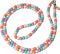 Casetastic lanyard telefoonkoord gemaakt met kralen - Stevige duurzame haak - 125cm - Meerkleurig