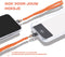 Casetastic lanyard telefoonkoord gemaakt met kralen - Stevige duurzame haak - 125cm - Oranje