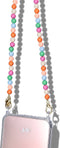 Casetastic lanyard telefoonkoord gemaakt met kralen - Stevige duurzame haak - 125cm - Meerkleurig