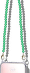 Casetastic lanyard telefoonkoord gemaakt met kralen - Stevige duurzame haak - 125cm - Groen