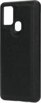 Casetastic Saffiano Backcover geschikt voor Samsung Galaxy A21s (2020) - Zwart