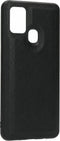 Casetastic Saffiano Backcover geschikt voor Samsung Galaxy A21s (2020) - Zwart