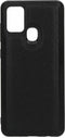 Casetastic Saffiano Backcover geschikt voor Samsung Galaxy A21s (2020) - Zwart