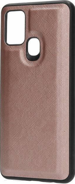 Casetastic Saffiano Backcover geschikt voor Samsung Galaxy A21s - Roze