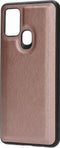 Casetastic Saffiano Backcover geschikt voor Samsung Galaxy A21s - Roze