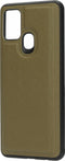 Casetastic Saffiano Backcover geschikt voor Samsung Galaxy A21s - Groen