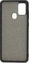 Casetastic Saffiano Backcover geschikt voor Samsung Galaxy A21s - Zilver