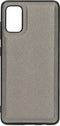 Casetastic Saffiano Backcover geschikt voor Samsung Galaxy A41 - Zilver
