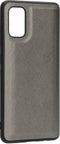 Casetastic Saffiano Backcover geschikt voor Samsung Galaxy A41 - Zilver
