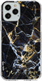 Casetastic Softcover Apple iPhone 12 / 12 Pro - Zwart - Goud Marble