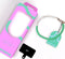 Casetastic telefoonkoord gemaakt met echte Zoetzeeparels en kralen - Stevige duurzame haak - 30cm - Groen