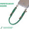 Casetastic telefoonkoord - Stevige duurzame haak - 30cm - Groen