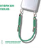 Casetastic telefoonkoord - Stevige duurzame haak - 30cm - Groen
