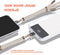 Casetastic telefoonkoord - Stevige duurzame haak - 30cm - Parelwit