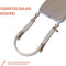 Casetastic telefoonkoord - Stevige duurzame haak - 30cm - Parelwit