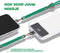Casetastic telefoonkoord - Stevige duurzame haak - verstelbaar 90-160 cm - Groen