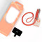 Casetastic telefoonkoord - Stevige duurzame haak - verstelbaar 90-160 cm - Oranje