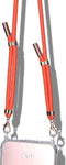 Casetastic telefoonkoord - Stevige duurzame haak - verstelbaar 90-160 cm - Oranje