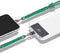 Casetastic telefoonkoord - Stevige duurzame haak - verstelbaar 90-160 cm - Groen