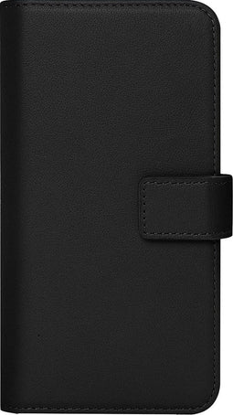 Caseuals Echt Lederen Portemonnee/Boekhoesje - Krachtige magneetsluiting - geschikt voor Apple iPhone 14 Pro - Zwart