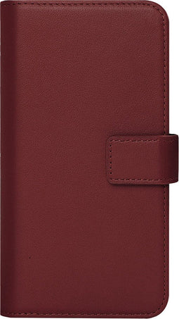 Caseuals Echt Lederen Portemonnee/Boekhoesje - Krachtige magneetsluiting - geschikt voor Apple iPhone SE(22-20)/8/7/6(s) - Rood