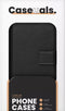Caseuals Echt Lederen Portemonnee/Boekhoesje - Krachtige magneetsluiting - geschikt voor Apple iPhone SE(22-20)/8/7/6(s) - Zwart