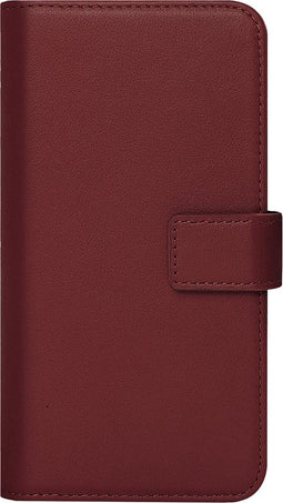 Caseuals Echt Lederen Portemonnee/Boekhoesje - Krachtige magneetsluiting - geschikt voor Apple iPhone 14 Pro - Rood