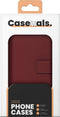 Caseuals Echt Lederen Portemonnee/Boekhoesje - Krachtige magneetsluiting - geschikt voor Apple iPhone SE(22-20)/8/7/6(s) - Rood